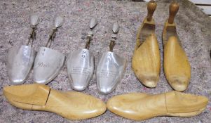 Small collection of vintage shoe trees/stretchers, marks to include Walter & Son, Folkestone Hythe