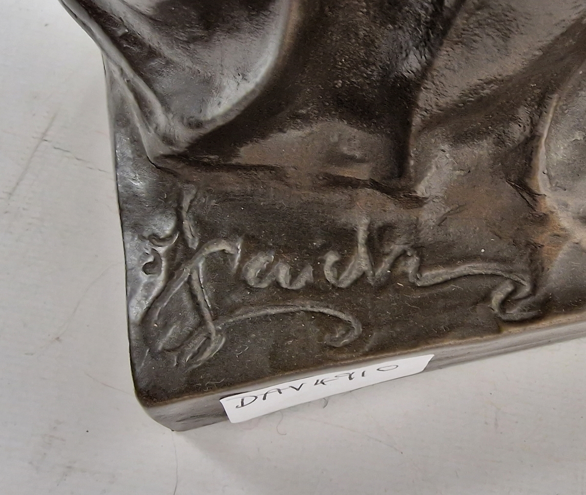 After Bruno Zach (1891-1935) bronzed resin figural group of 'The Slave Trader', signed 'Zach' to - Image 4 of 4