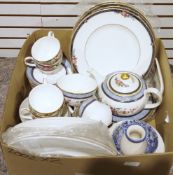 Royal Doulton 'Centennial Rose' tea service, an extensive Poole pottery tea and dinner service in