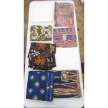 Quantity of Asian and African printed and other fabrics including Batik, Indonesian, silk Batik from