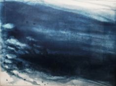 Martin Davidson (20th century) Etching and aquatint "Across a Blue Expanse", artist's proof,