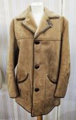Vintage sheepskin coat, labelled 'Nurseys, made in England'  Condition Report The size of the coat
