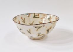 Paola Staccioli (Italian, b.1972) a hand built studio pottery bowl with floral lustre decoration
