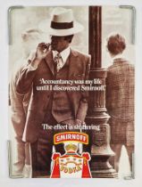 Original vintage Smirnoff vodka advertising posters: 'Accountancy was my life until I discovered