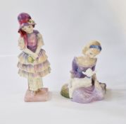 Early Royal Doulton figure Pinkie, HN1553, rd no 778643, 13cm high, together with Royal Doulton Mary