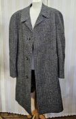Lady's tweed overcoat with a detachable coney lining (we now think this is a gentleman's coat as