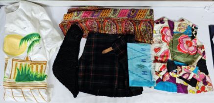 Mixed quantity of clothes to include cotton embroidered and appliqued outfits, a Marimekko full