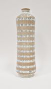 Poole Pottery 'Freeform' vase of cylindrical waisted form with raised collar, similar decoration