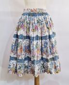 Quantity of vintage 1950's full and circle skirts, various vibrant patterns (7)