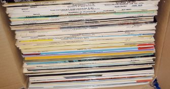 Box of vinyl classical LPs to include Beethoven, Bach, etc and a small quantity of CDs of a