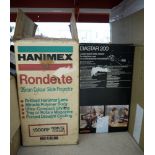 Hanimex Rondette 35mm colour slide projector, Diastar 200 large-sized slide viewer along with a