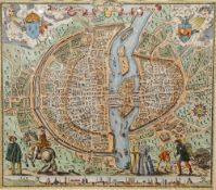 Large collection of printed and hand-coloured engraved maps, including Dorset, Somerset, Suffolk,