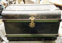 Vintage metal trunk