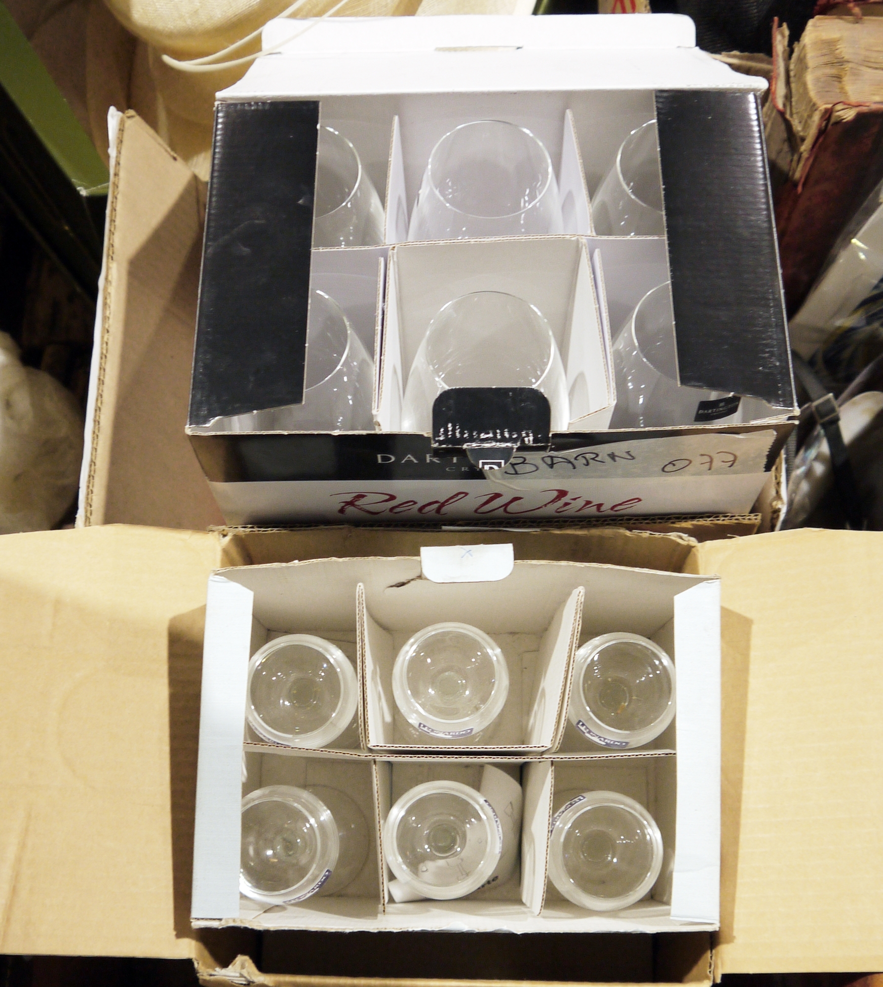 Quantity of assorted ceramics, glass ware, boxed Dartington red wine glasses, other boxed glasses, - Image 4 of 4