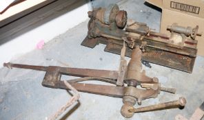 Myford watchmaker's lathe and leg vice (2) Condition Report Item is to heavy and large for us to