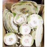 Paragon fine bone china Rockingham pattern part tea service comprising tea cups, saucers, side