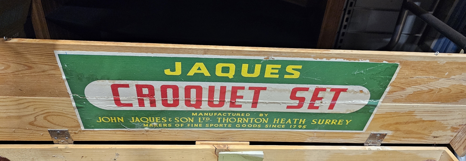 A vintage Jacques croquet set in box - Bild 2 aus 3