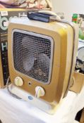 HMV vintage electric fan heater