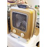 HMV vintage electric fan heater