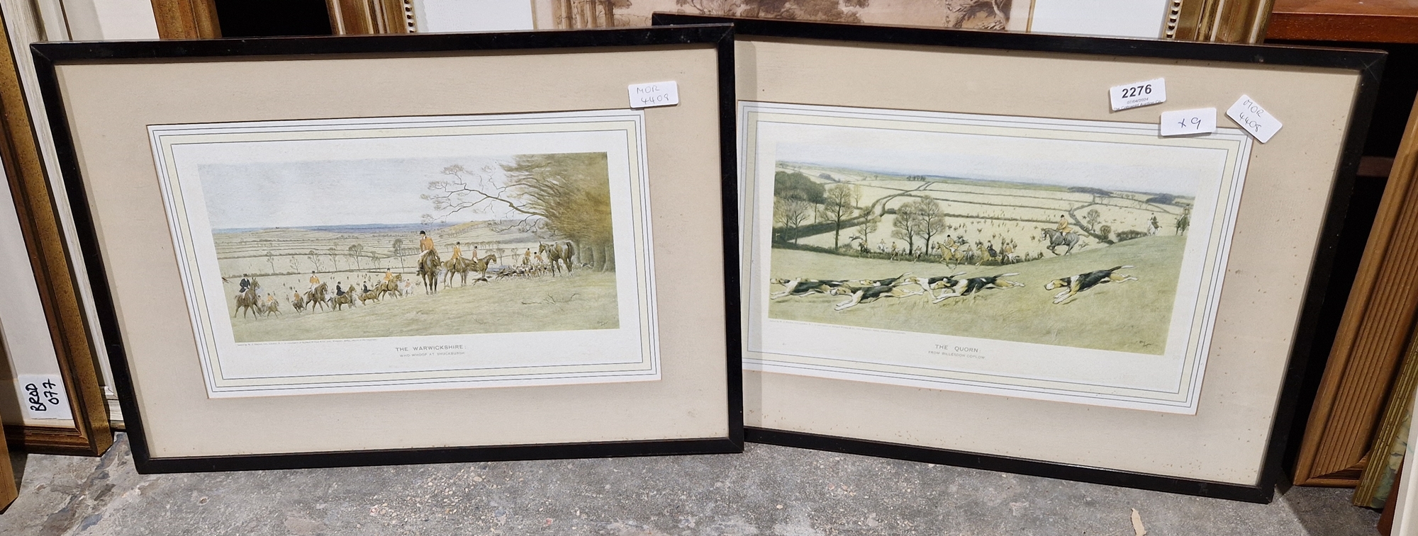 After Cecil Aldin Two framed prints 'The Quorn' and 'The Warwickshire' Modern framed Jorrocks - Image 5 of 5