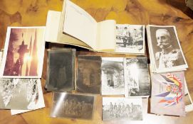 Collection of WWI photographic negatives and modern photographic prints from the aforementioned