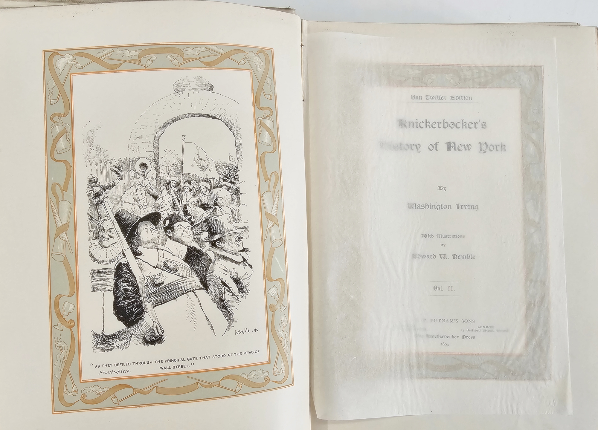 "Knickerbocker's History of New York by Washington Irving", illustrations by Edward W Kemble, GP - Image 6 of 9