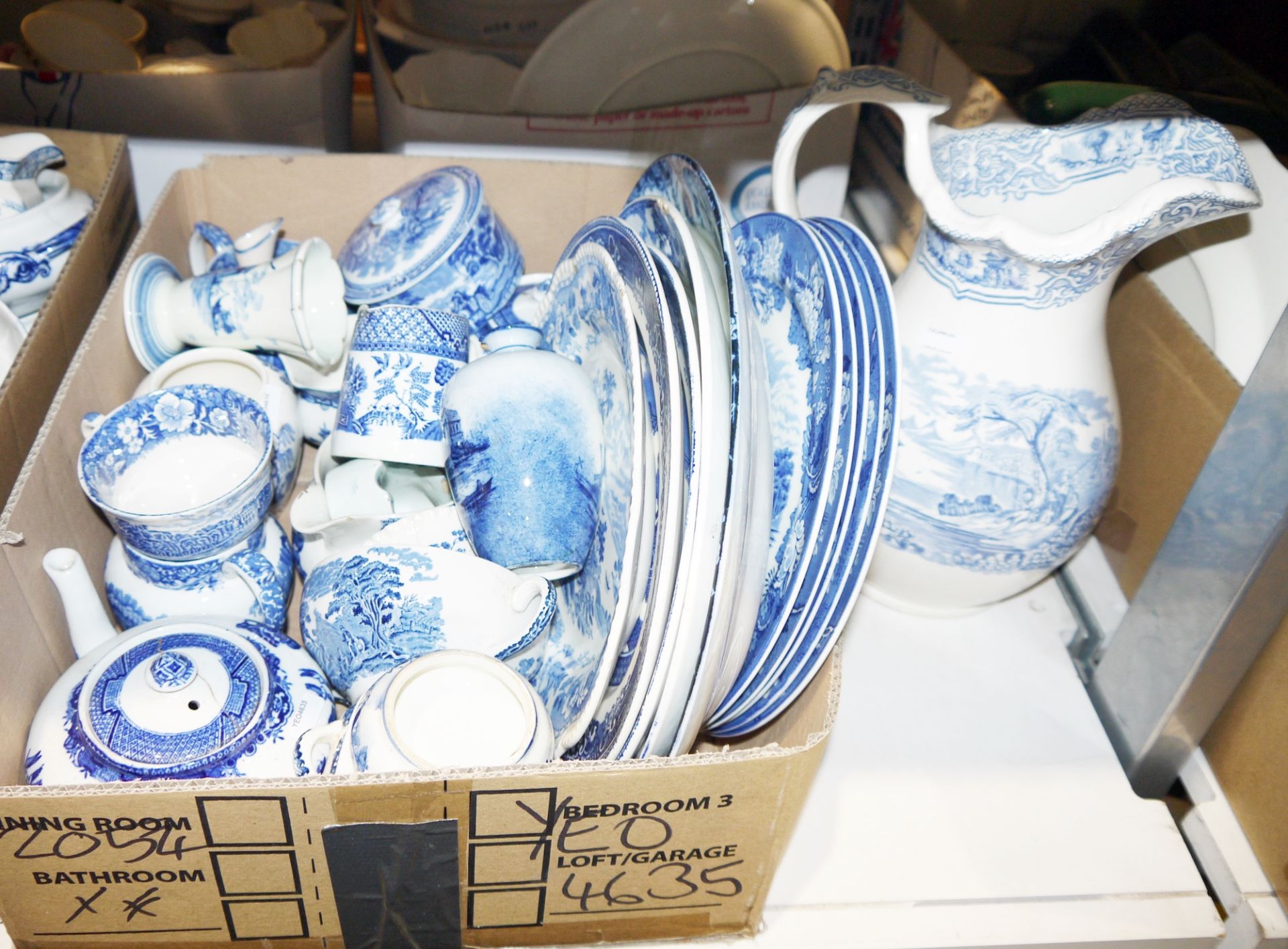 Quantity of blue and white china to include Pallissy, a Woods & Sons teapot and accompanying teacup, - Image 2 of 4