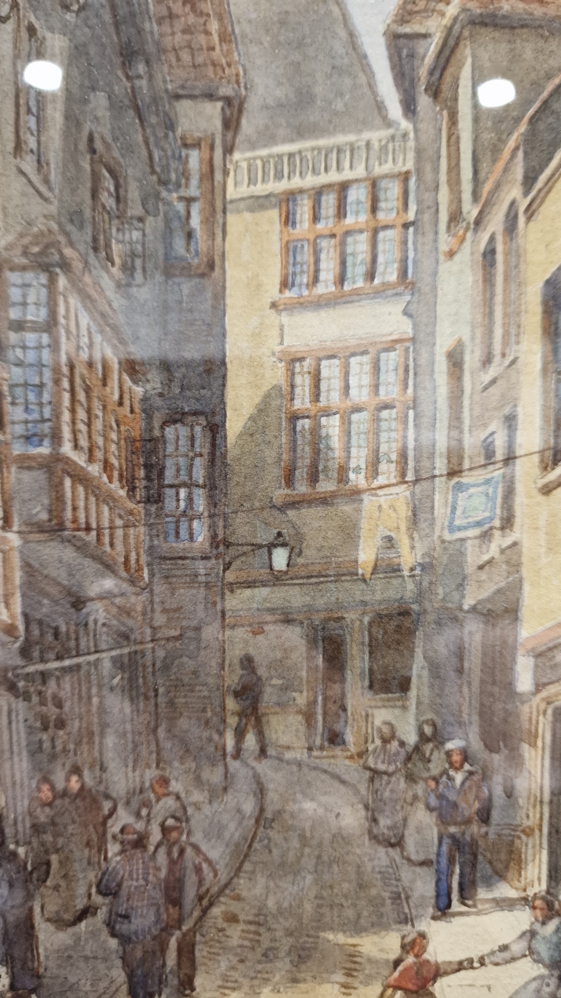Alfred Edward Parkman (1852-1930) Two watercolours "Pithay, Bristol", street scene, signed and dated - Image 10 of 34