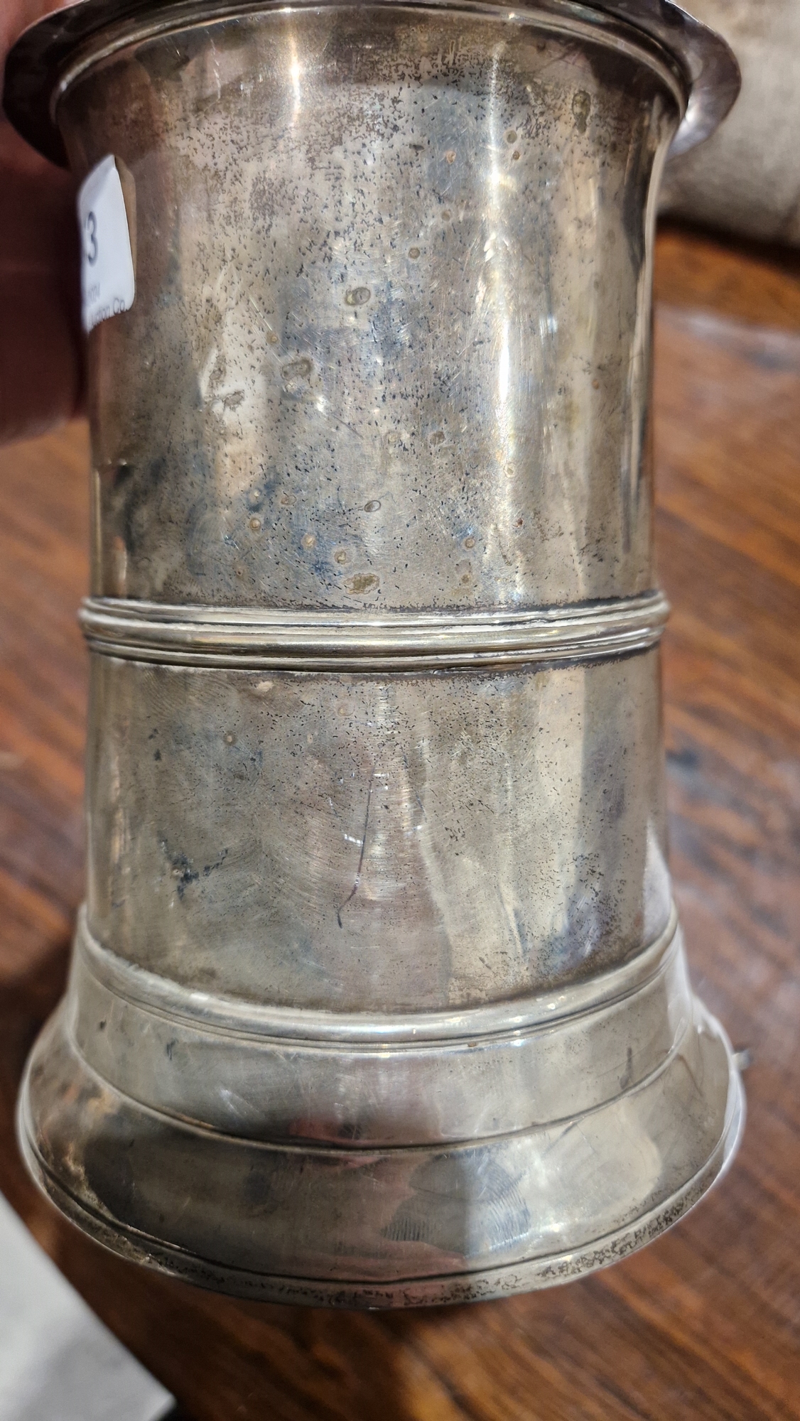 George III silver tankard by Peter & Anne Bateman, London 1797, of cylindrical form with moulded - Image 17 of 21