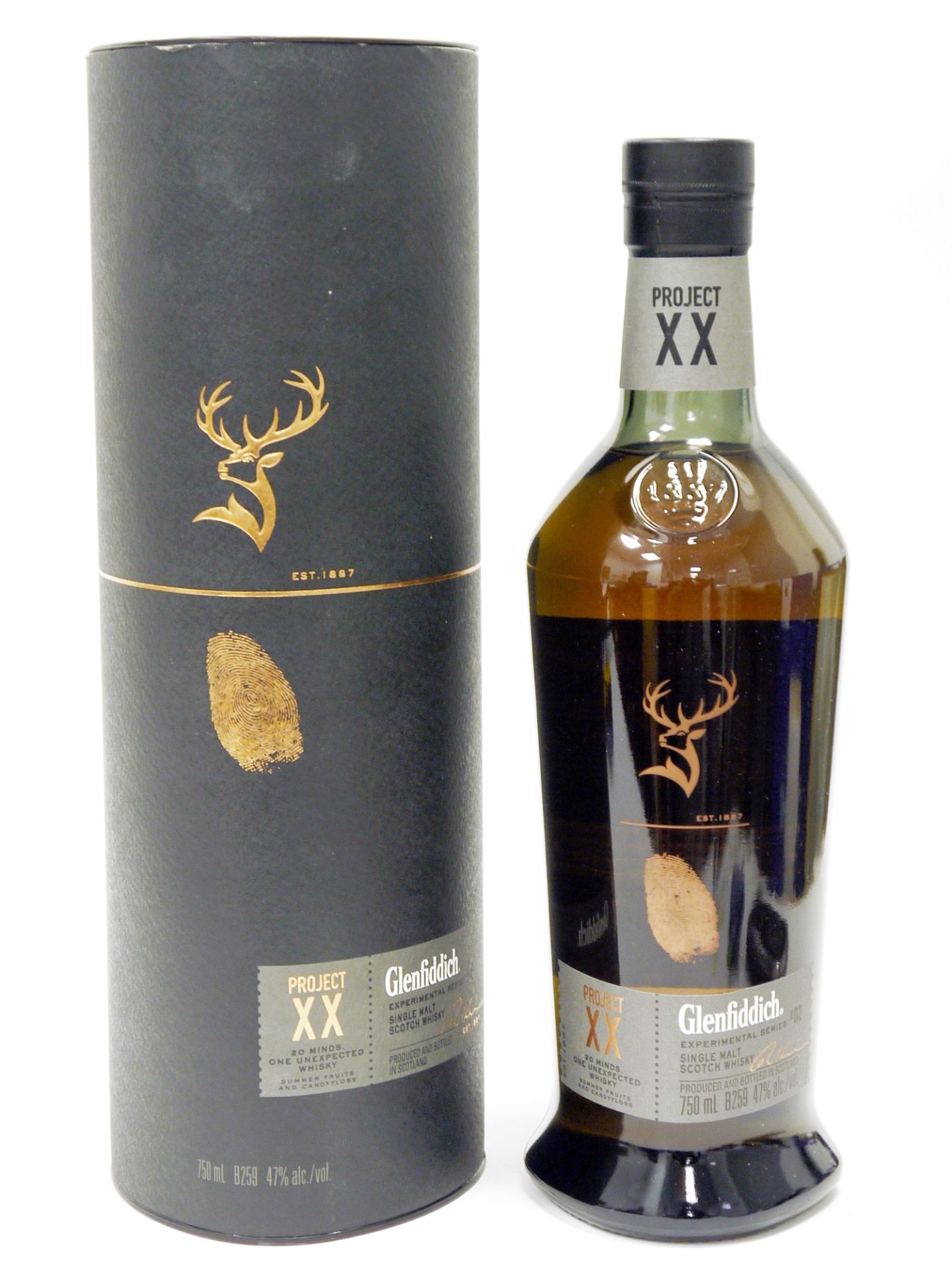 Glenfiddich Project XX single malt scotch malt whisky, experimental series 02, 750ml, 47% vol, in