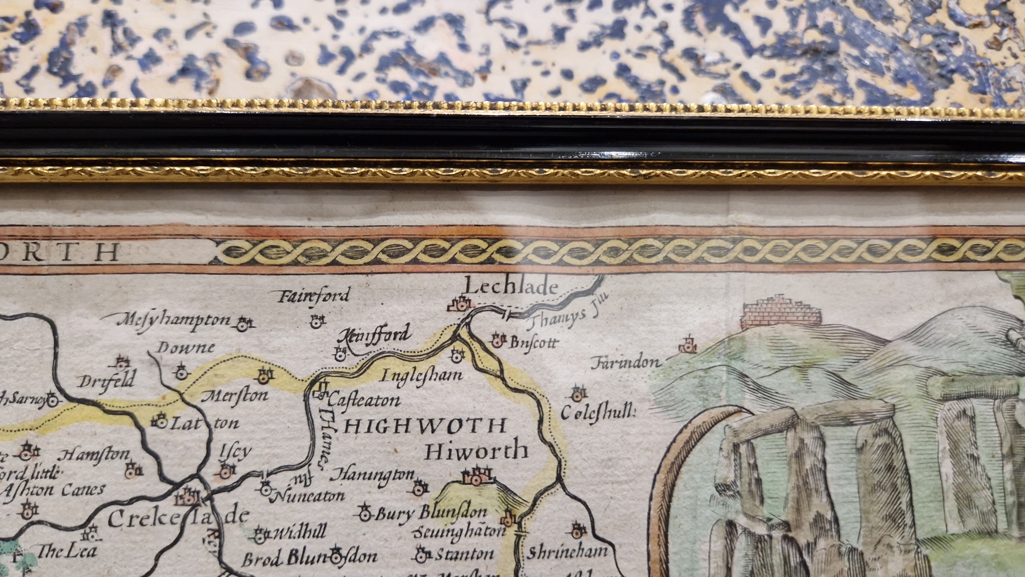 John Speed, 'Wilshire', John Sudbury & George Humble, 17th century hand coloured engraved map of - Image 13 of 33