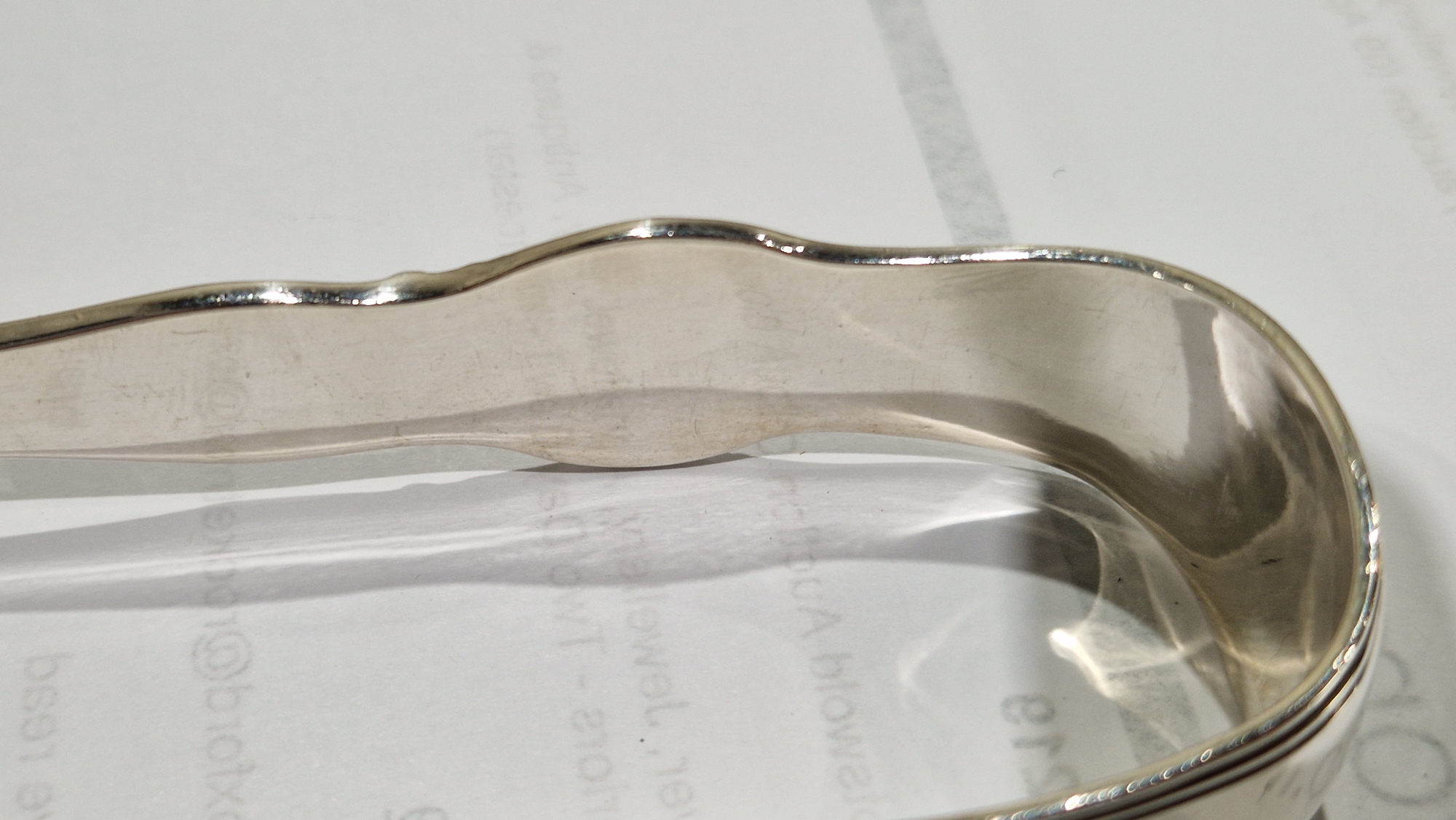 Pair Irish silver sugar tongs, kings pattern, Dublin 1851, makers John Smyth (or Smith), 3oz - Image 14 of 15