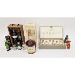 Boxed bottle of Hennessy VS Cognac, a presentation box of 2 x 25cl Warre's Optima port, six