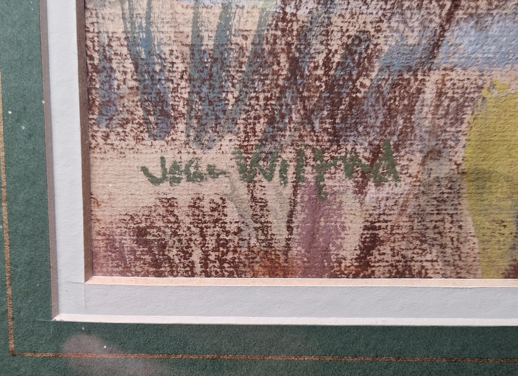 Joan Wilford (20th century) Pastel on paper "Deep Moor near Pilley", signed lower left, framed and - Bild 4 aus 5