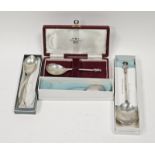 A silver replica of The Leicester Spoon, approximately 17.7cm long, J B Chatterley & Sons Ltd,