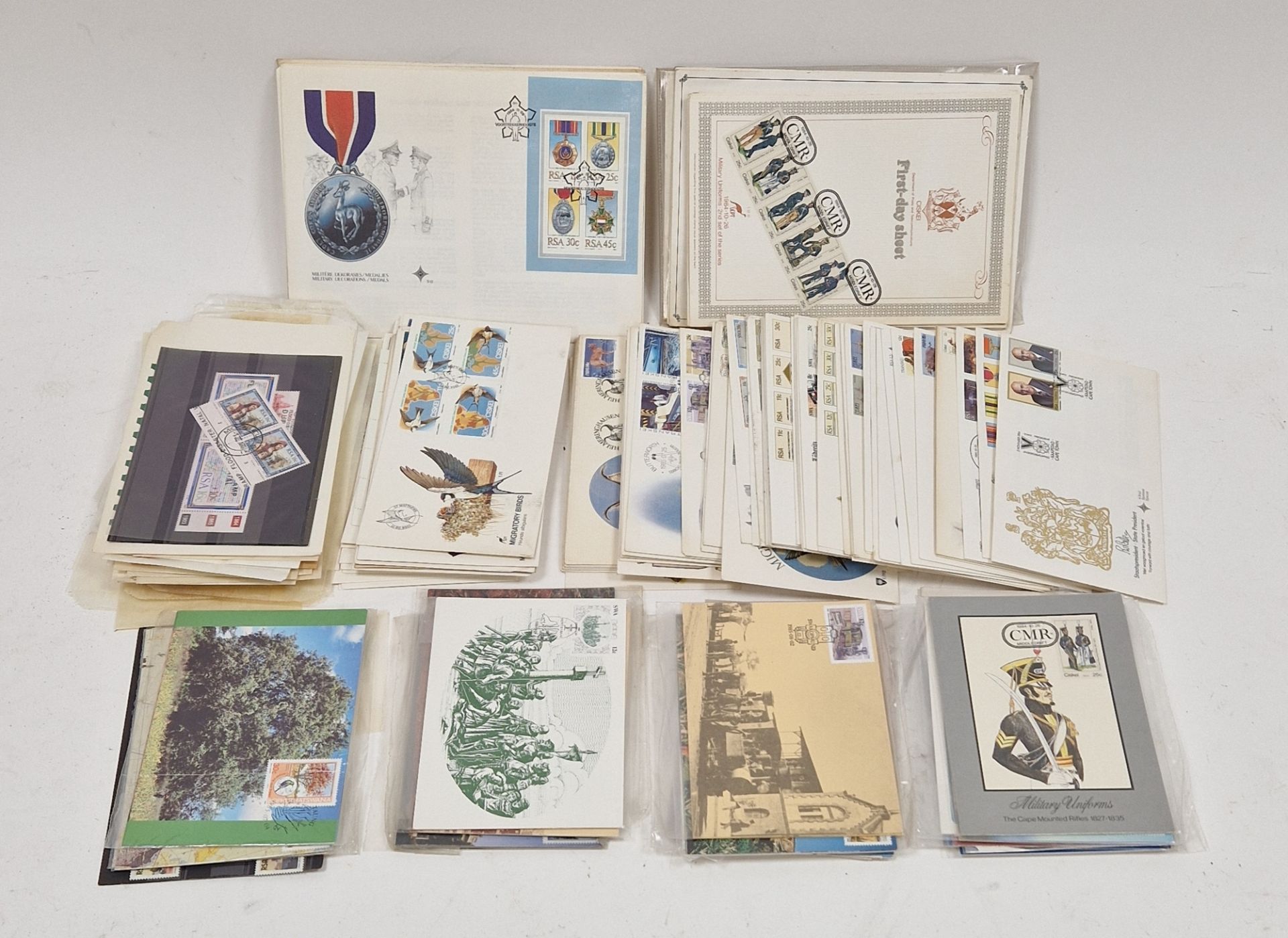 Quantity of First Day Covers from South Africa and postcards (1 box)