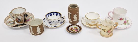 Group of late 19th/early 20th century pottery and porcelain miniature teawares, including: a Royal