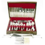 20th century silver plated canteen of cutlery and a selection of other flatware to include a