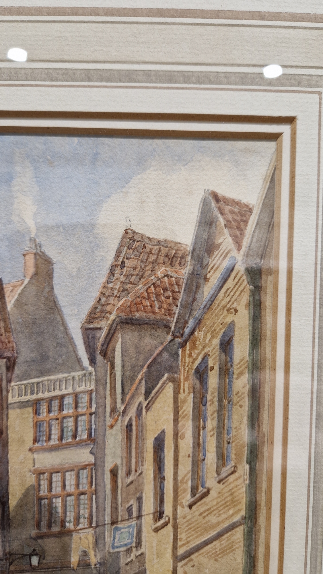 Alfred Edward Parkman (1852-1930) Two watercolours "Pithay, Bristol", street scene, signed and dated - Image 6 of 34