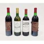 Four mxied French wine viz:- Chateau Tiregand white Bergerac 2004, 2 x Chateau Verctignan 1979 and