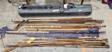 Cardinal spinning fishing reel, a Dual Range reel, a Penn 750SS spinning reel and assorted vintage