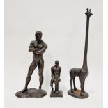 Martin Aston Fine Arts Limited bronze-effect figure of a male nude, 36cm high, in original fitted