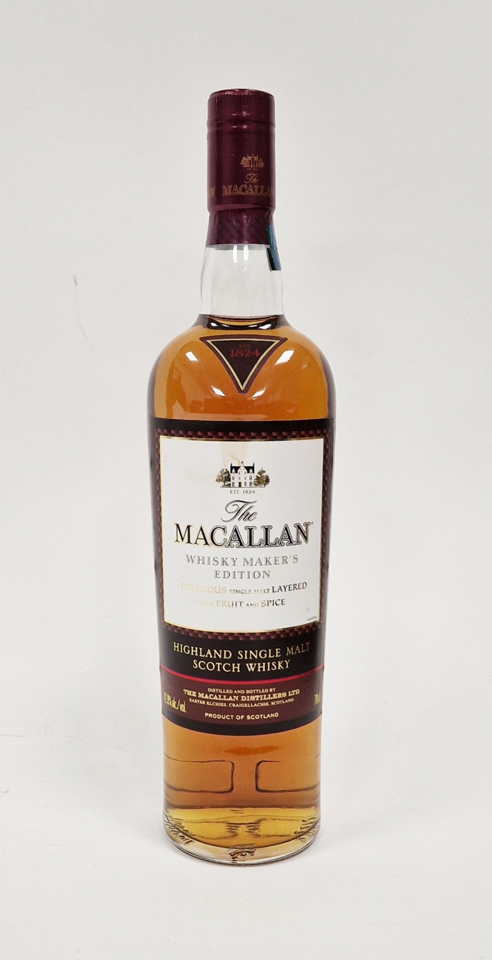 The Macallan whisky makers edition highland single malt Scotch Whisky, part of the 1824