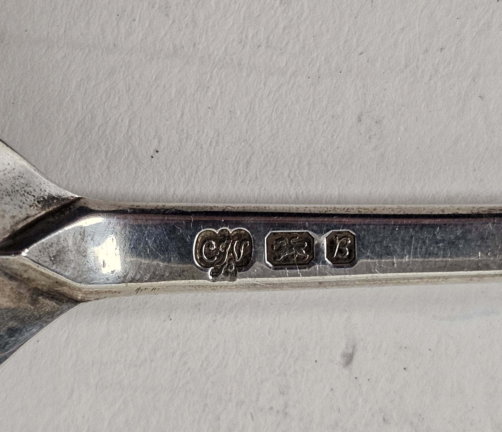 A silver replica of The Leicester Spoon, approximately 17.7cm long, J B Chatterley & Sons Ltd, - Image 5 of 6