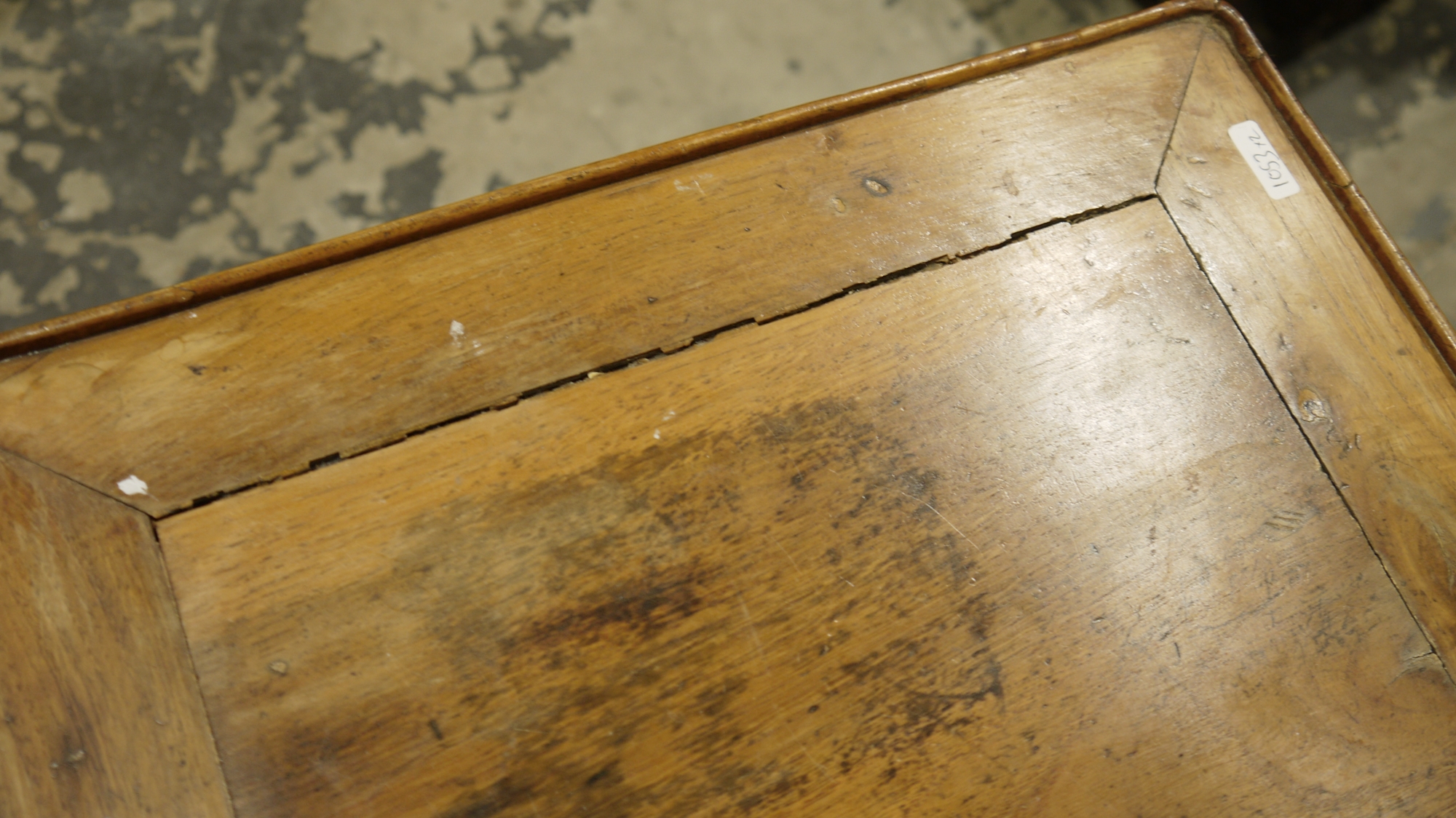 Pair of Chinese Longyanmu (tiger-skin wood) side tables, each of square form with stylised carved - Image 7 of 9