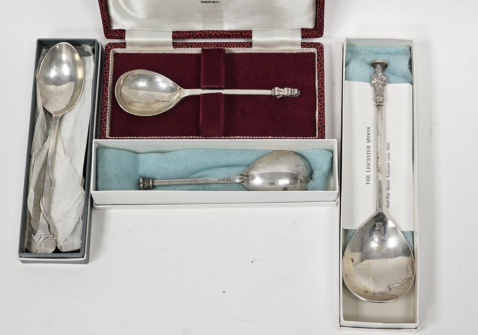 A silver replica of The Leicester Spoon, approximately 17.7cm long, J B Chatterley & Sons Ltd, - Image 2 of 6