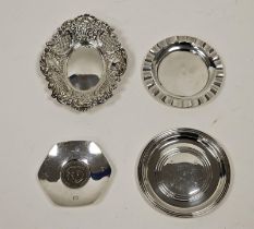 Four various silver dishes, including a QEII commemorative silver jubilee circular silver dish and