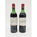 Two bottles of Cos d'Estournet, Saint Estephe 1970 (low neck, mid shoulder) (2)