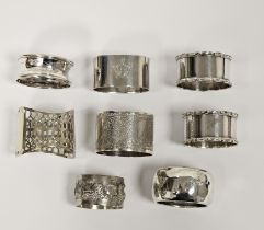 George V Silver Jubilee commemorative silver napkin ring by Asprey & Co Ltd, London 1935, of plain