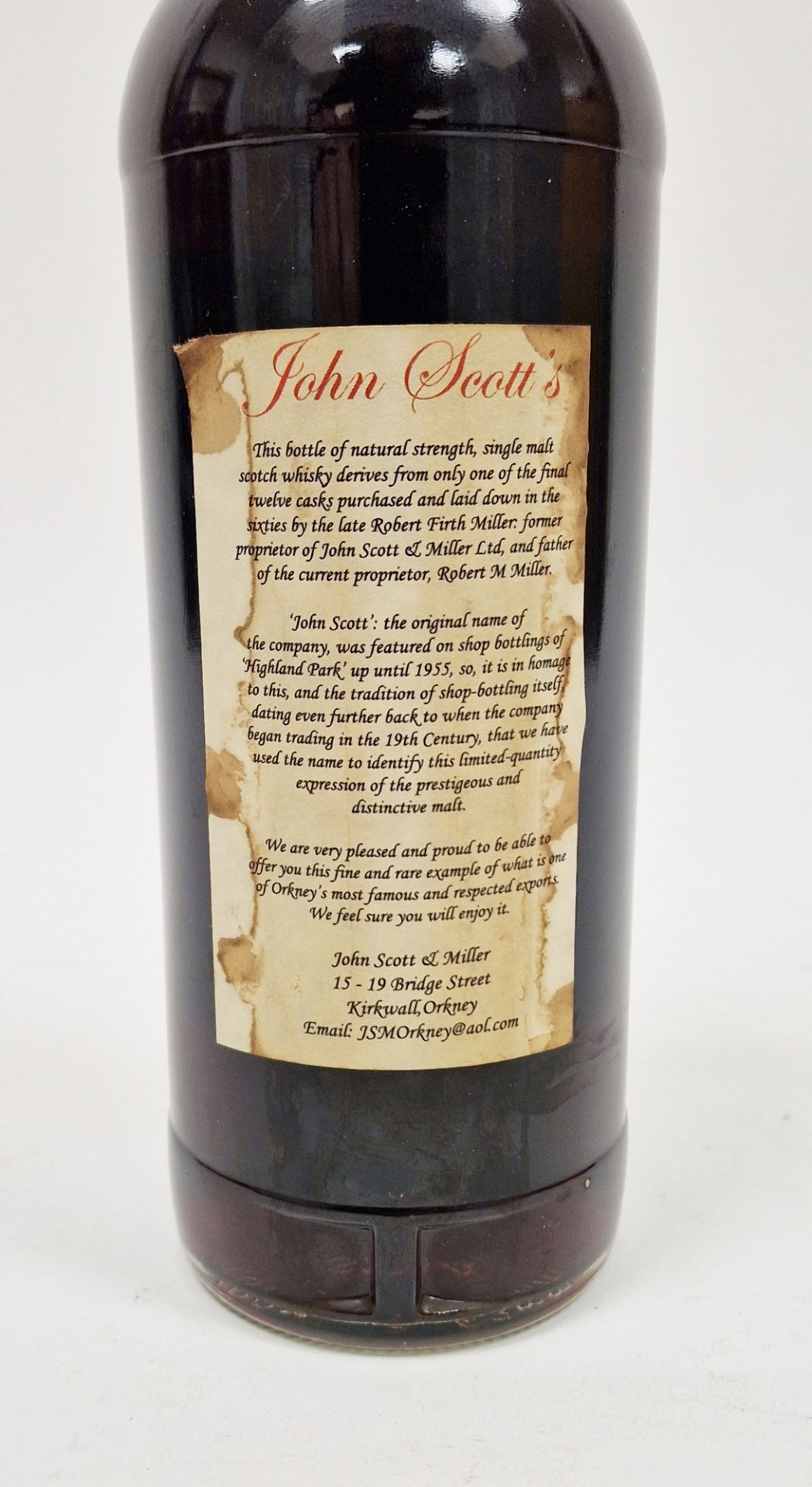 Highland Park 1965 37 year old single malt Scotch whisky, bottled in 2003 by John Scott's, bottle - Image 2 of 4